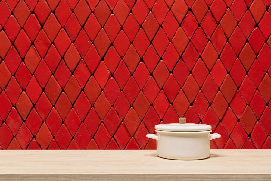 baldosas de barro esmaltado