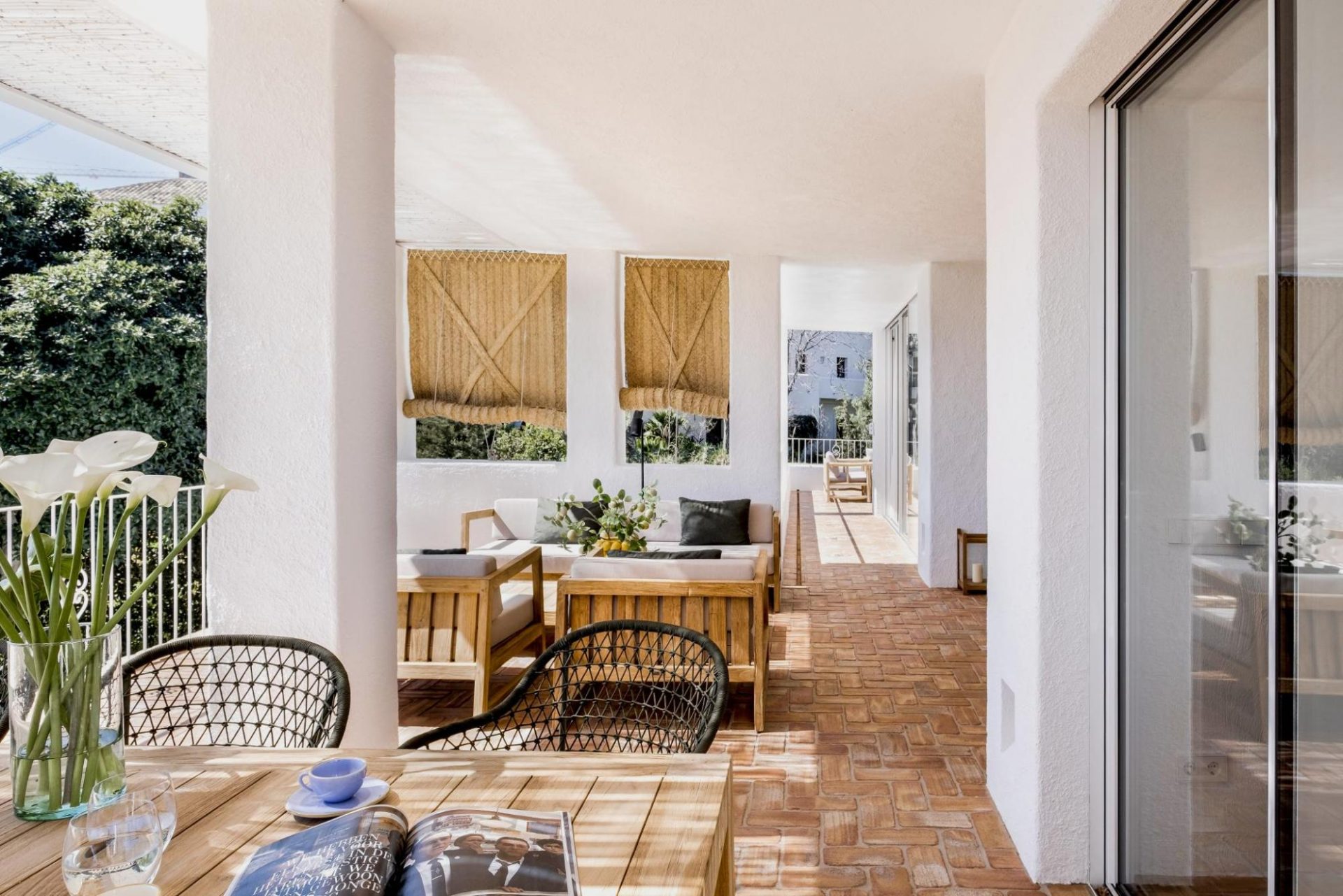 Picture of the veranda in a mediterranean style house