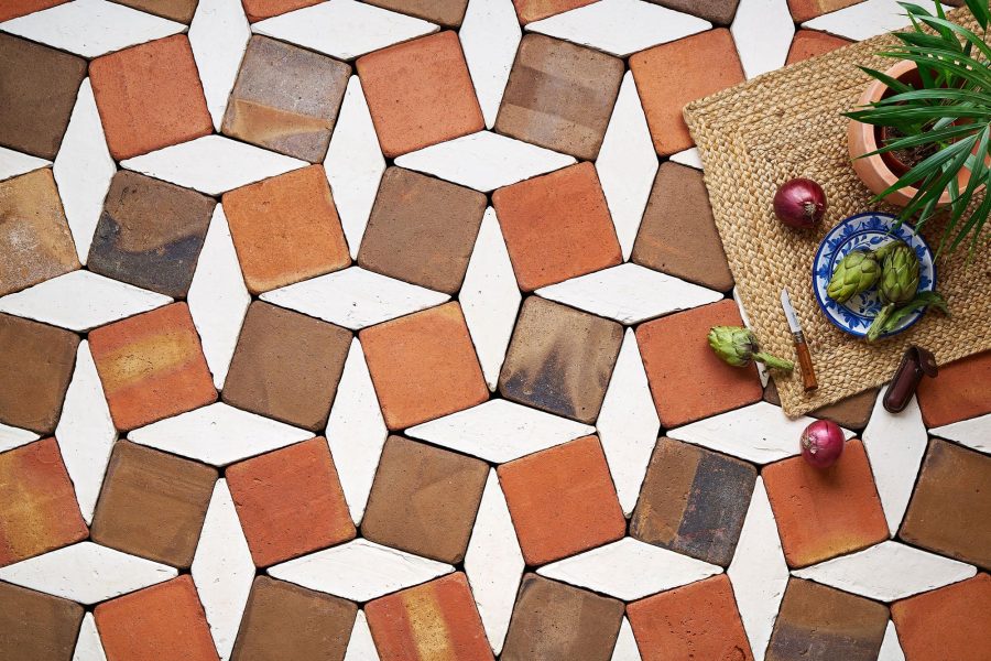 Baldosas de barro artesanales