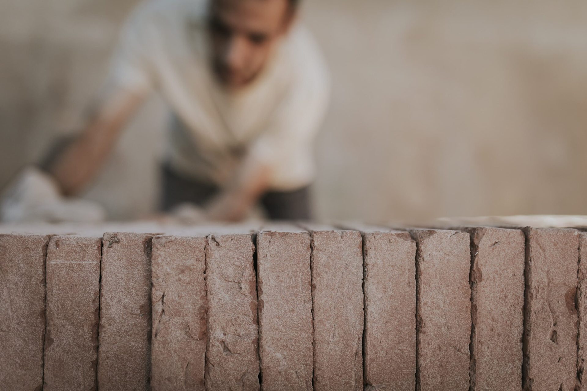 Ladrillos de barro empleados para la bioconstruccion