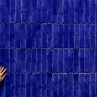 azulejos azules envejecidos