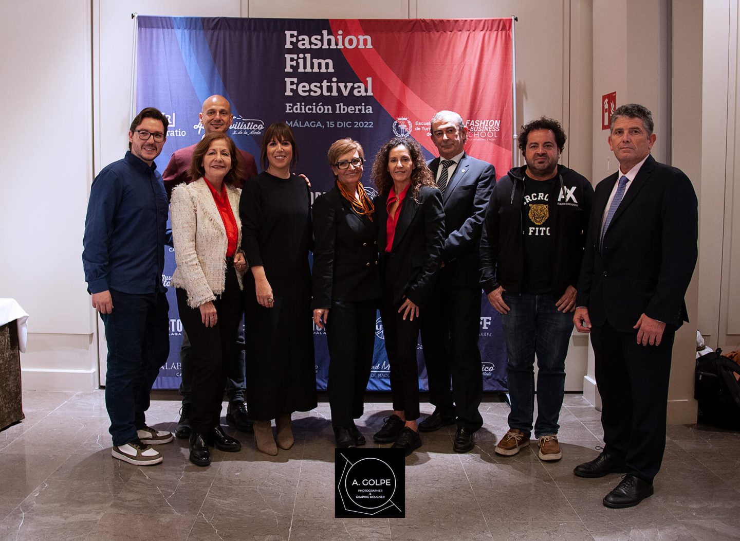 Foto de familia de los participantes en el Fashion Film Fest.