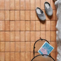 Color gorafe de baldosa rectangular de gres hecho a mano