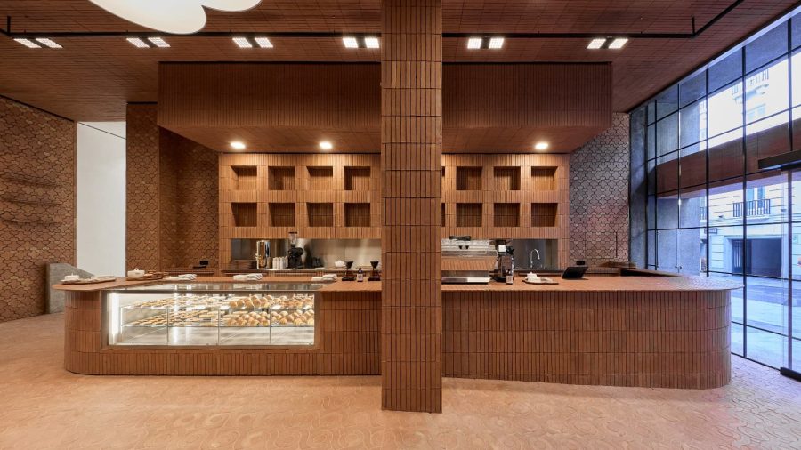 Zacaffè, Zara’s first café, clad in our terracotta tiles